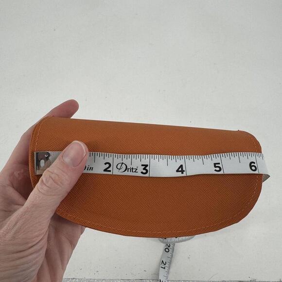 Tory Burch sunglass case brown leather designer preppy summer travel - Picture 3 of 4